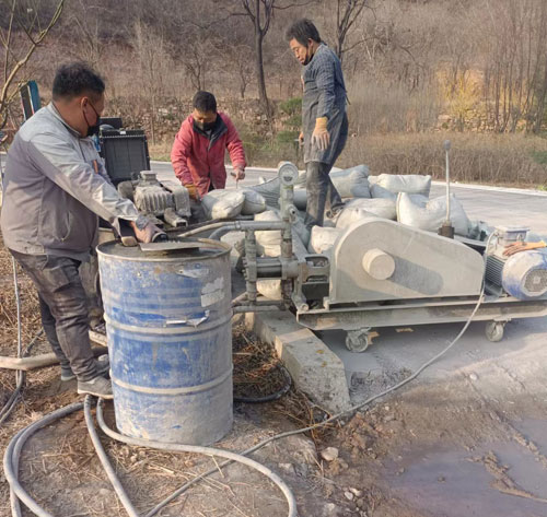 临湘路面下沉注浆